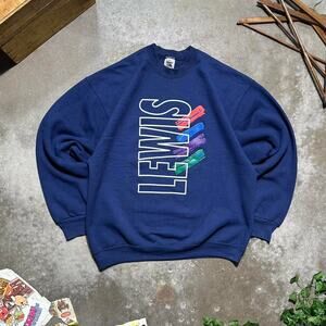 Vintage 90s Fruit Of The Loom Heavy Lewis and Clark Crewneck Mens XL Sweatshirt